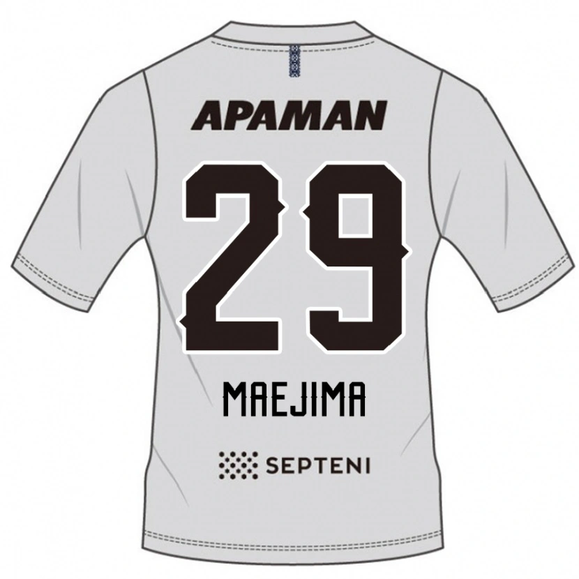 Danxen Kinderen Yota Maejima #29 Lichtgrijs Uitshirt Uittenue 2025/26 T-Shirt