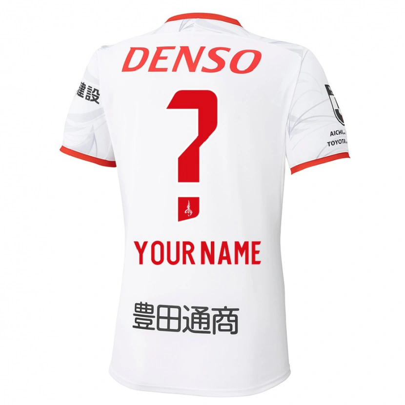 Danxen Kinderen Uw Naam #0 Wit Rood Uitshirt Uittenue 2025/26 T-Shirt