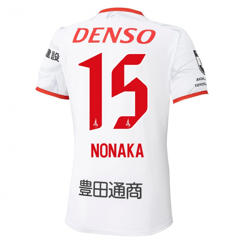 Danxen Kinderen Yugo Nonaka #15 Wit Rood Uitshirt Uittenue 2025/26 T-Shirt