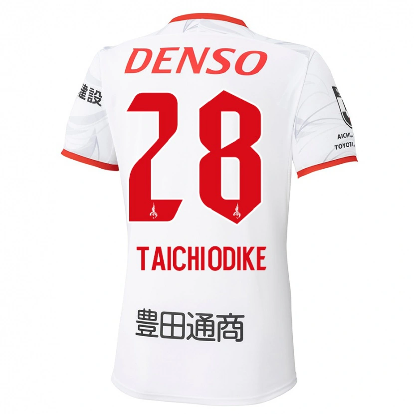 Danxen Kinderen Chisom Taichi Odike #28 Wit Rood Uitshirt Uittenue 2025/26 T-Shirt