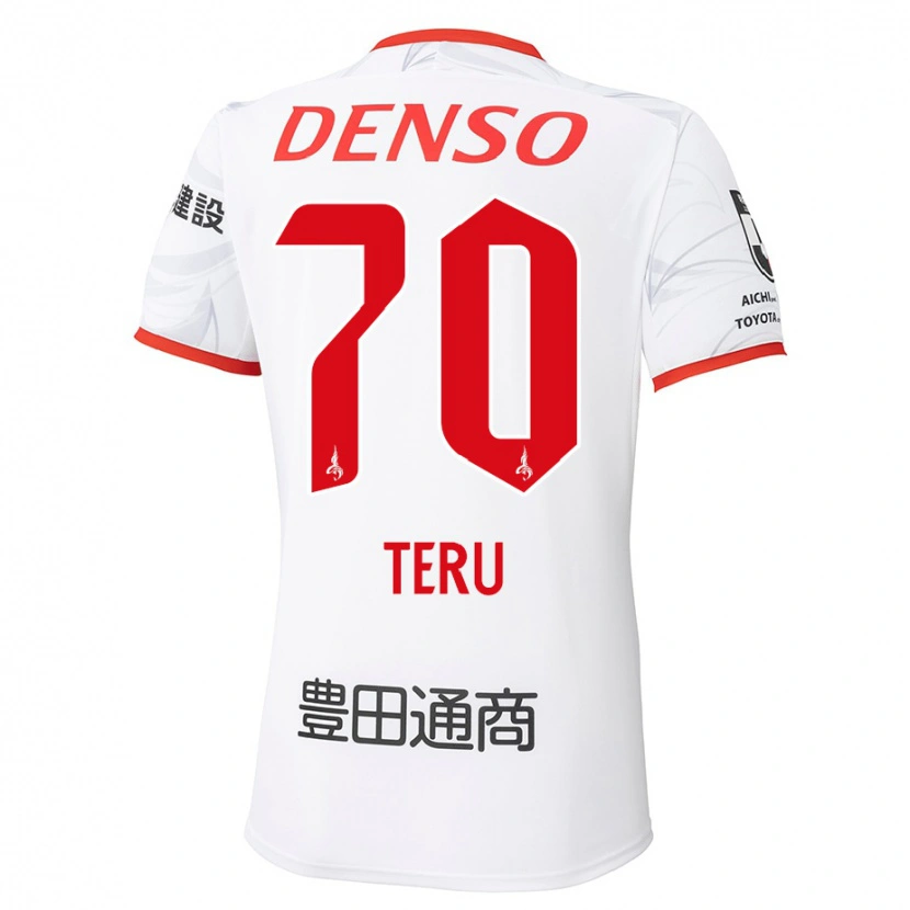 Danxen Kinderen Teruki Hara #70 Wit Rood Uitshirt Uittenue 2025/26 T-Shirt