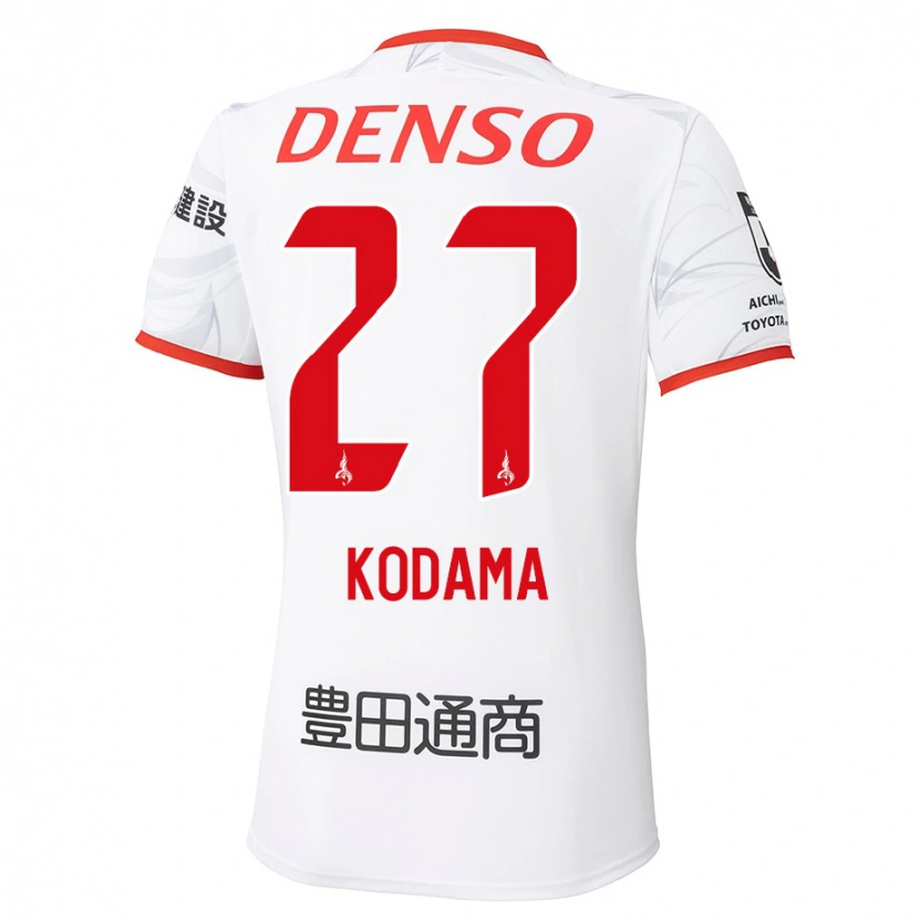 Danxen Kinderen Shunto Kodama #27 Wit Rood Uitshirt Uittenue 2025/26 T-Shirt