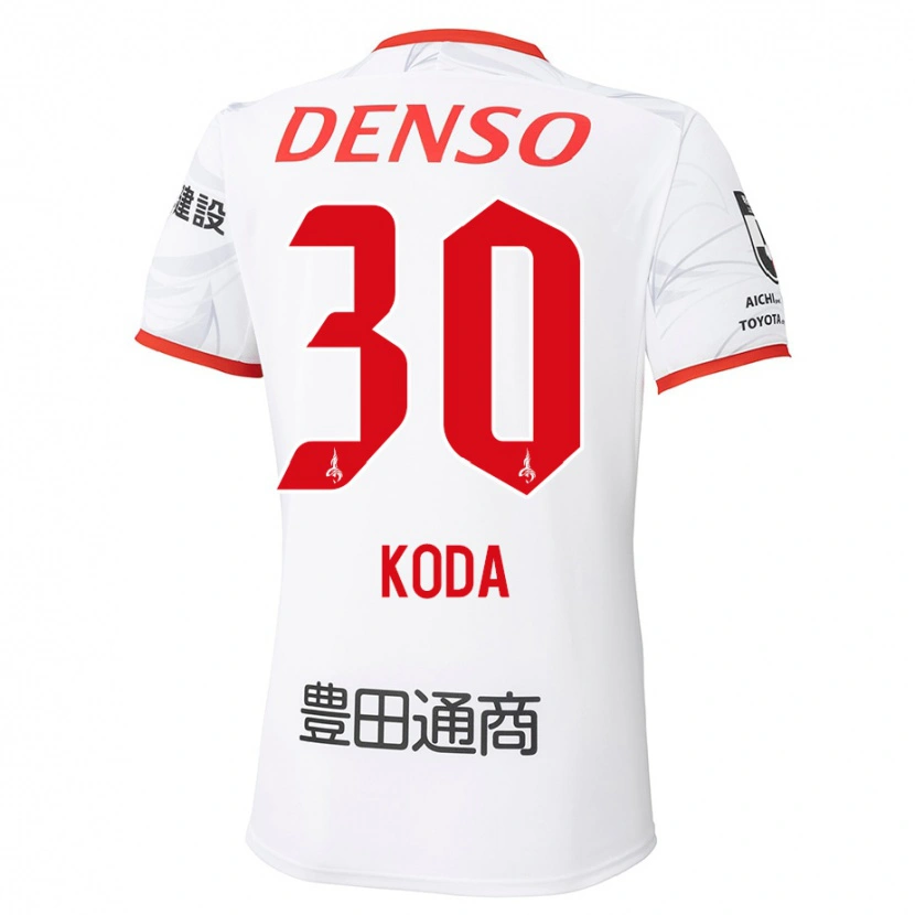 Danxen Kinderen Hidemasa Koda #30 Wit Rood Uitshirt Uittenue 2025/26 T-Shirt