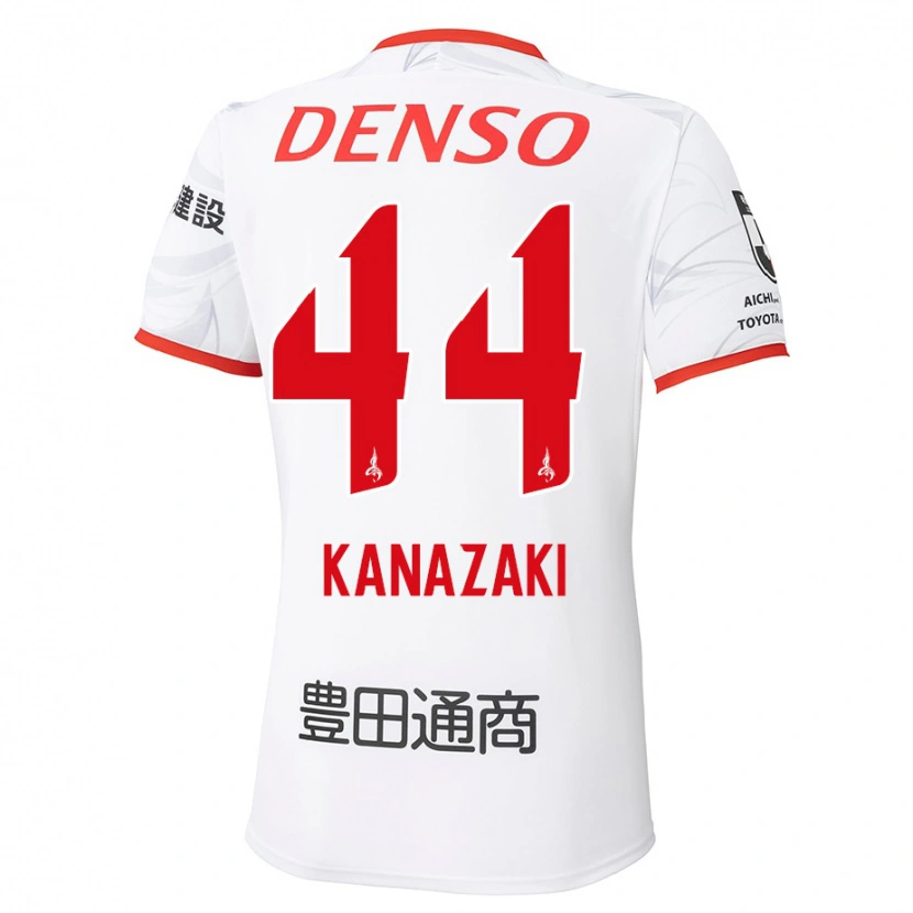 Danxen Kinderen Mu Kanazaki #44 Wit Rood Uitshirt Uittenue 2025/26 T-Shirt