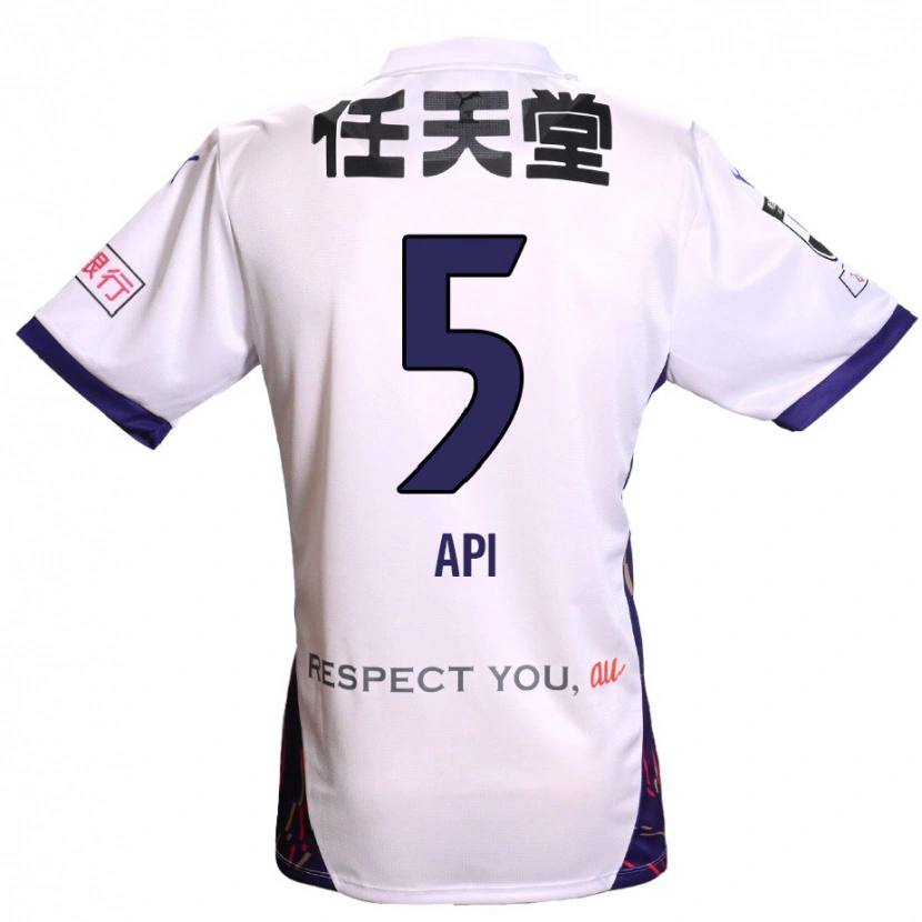 Danxen Kinderen Hisashi Appiah Tawiah #5 Wit Paars Zwart Uitshirt Uittenue 2025/26 T-Shirt