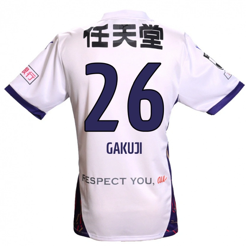 Danxen Kinderen Gakuji Ota #26 Wit Paars Zwart Uitshirt Uittenue 2025/26 T-Shirt