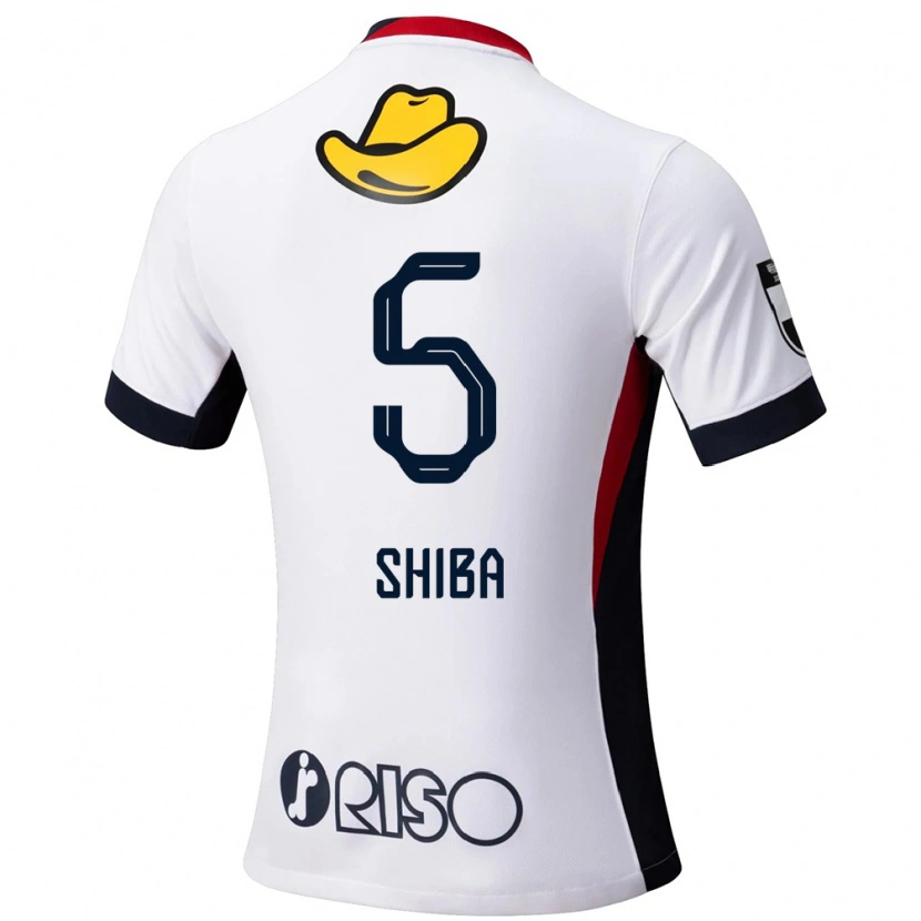 Danxen Kinderen Rikuto Shiba #5 Wit Zwart Uitshirt Uittenue 2025/26 T-Shirt