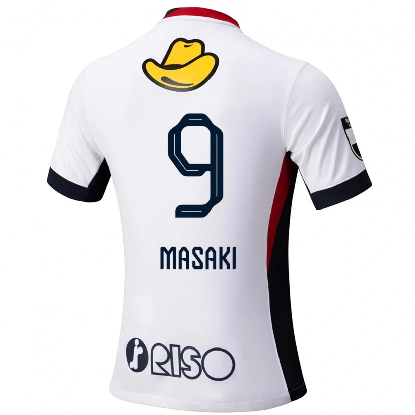 Danxen Kinderen Hiroto Masaki #9 Wit Zwart Uitshirt Uittenue 2025/26 T-Shirt