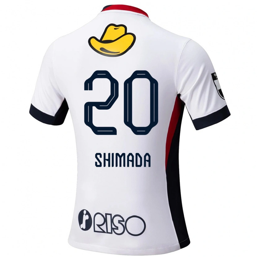 Danxen Kinderen Victor Shimada #20 Wit Zwart Uitshirt Uittenue 2025/26 T-Shirt