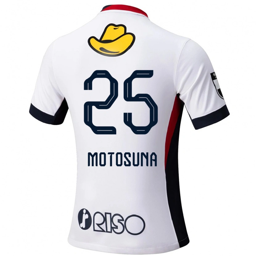 Danxen Kinderen Anthony Motosuna #25 Wit Zwart Uitshirt Uittenue 2025/26 T-Shirt