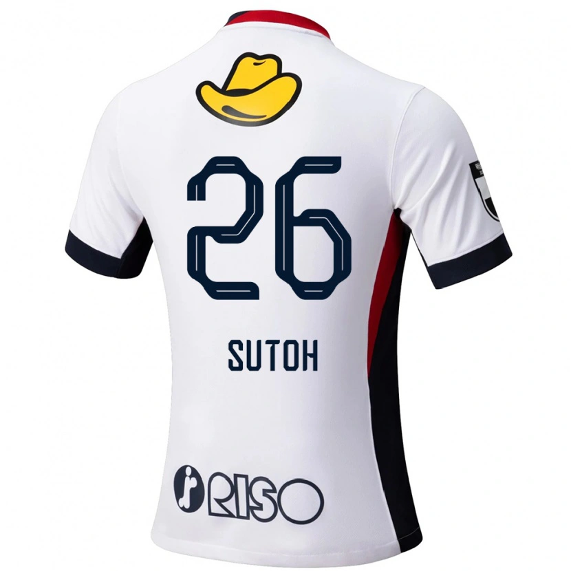 Danxen Kinderen Naoki Suto #26 Wit Zwart Uitshirt Uittenue 2025/26 T-Shirt