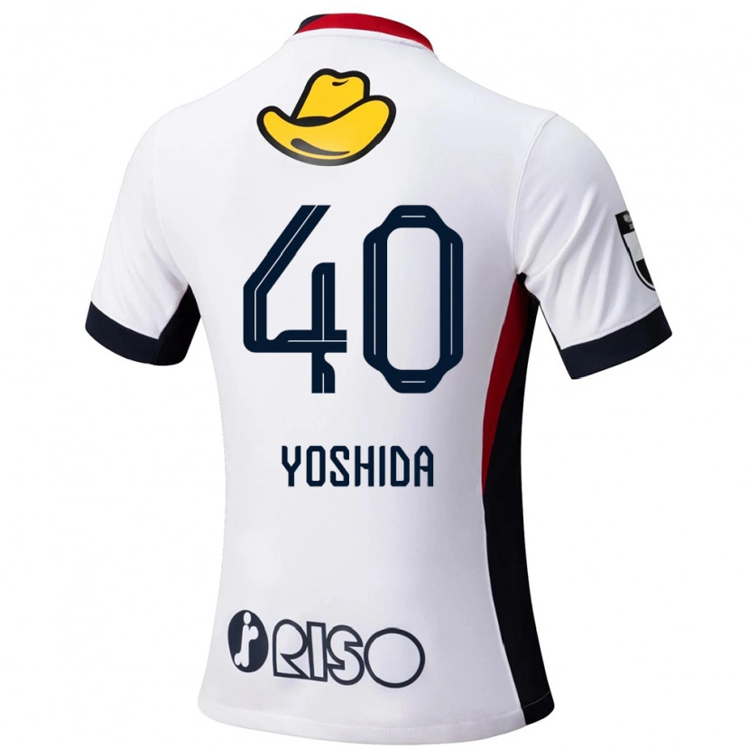 Danxen Kinderen Minato Yoshida #40 Wit Zwart Uitshirt Uittenue 2025/26 T-Shirt