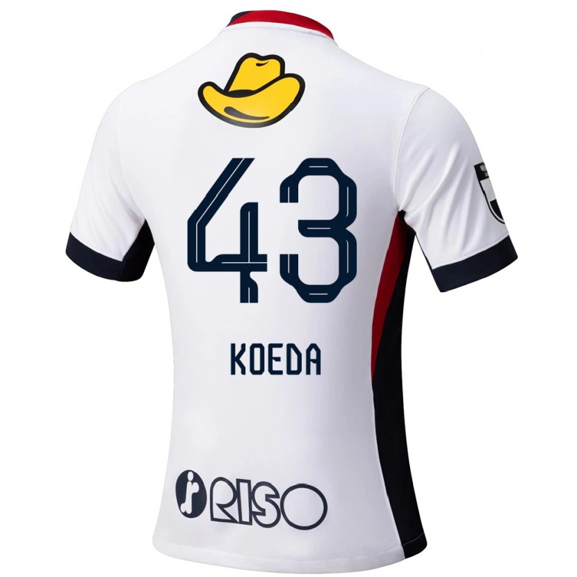 Danxen Kinderen Gemma Koeda #43 Wit Zwart Uitshirt Uittenue 2025/26 T-Shirt