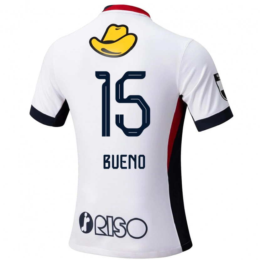 Danxen Kinderen Bueno #15 Wit Zwart Uitshirt Uittenue 2025/26 T-Shirt