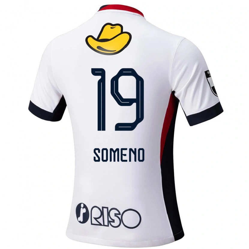 Danxen Kinderen Itsuki Someno #19 Wit Zwart Uitshirt Uittenue 2025/26 T-Shirt