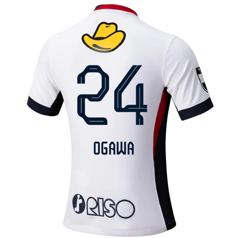 Danxen Kinderen Yusuke Ogawa #24 Wit Zwart Uitshirt Uittenue 2025/26 T-Shirt