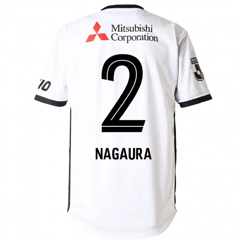 Danxen Kinderen Koshi Nagaura #2 Wit Zwart Uitshirt Uittenue 2025/26 T-Shirt
