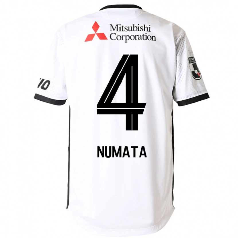 Danxen Kinderen Seisa Numata #4 Wit Zwart Uitshirt Uittenue 2025/26 T-Shirt