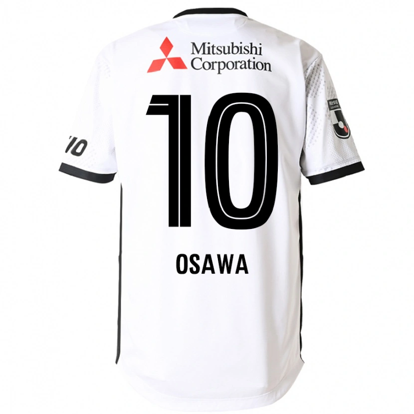 Danxen Kinderen Shuzo Osawa #10 Wit Zwart Uitshirt Uittenue 2025/26 T-Shirt