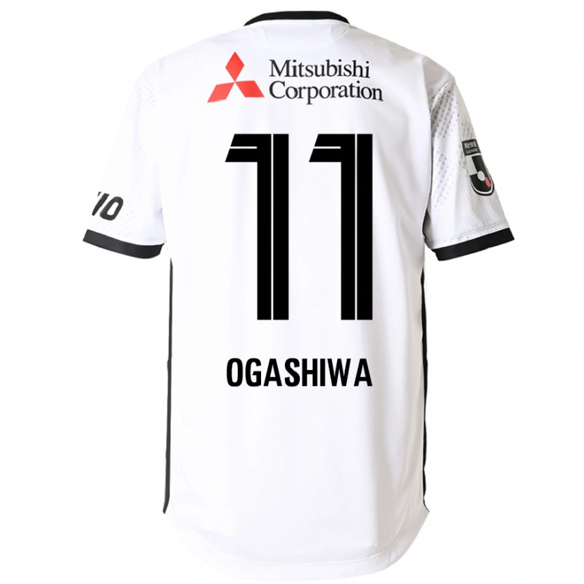 Danxen Kinderen Tsuyoshi Ogashiwa #11 Wit Zwart Uitshirt Uittenue 2025/26 T-Shirt
