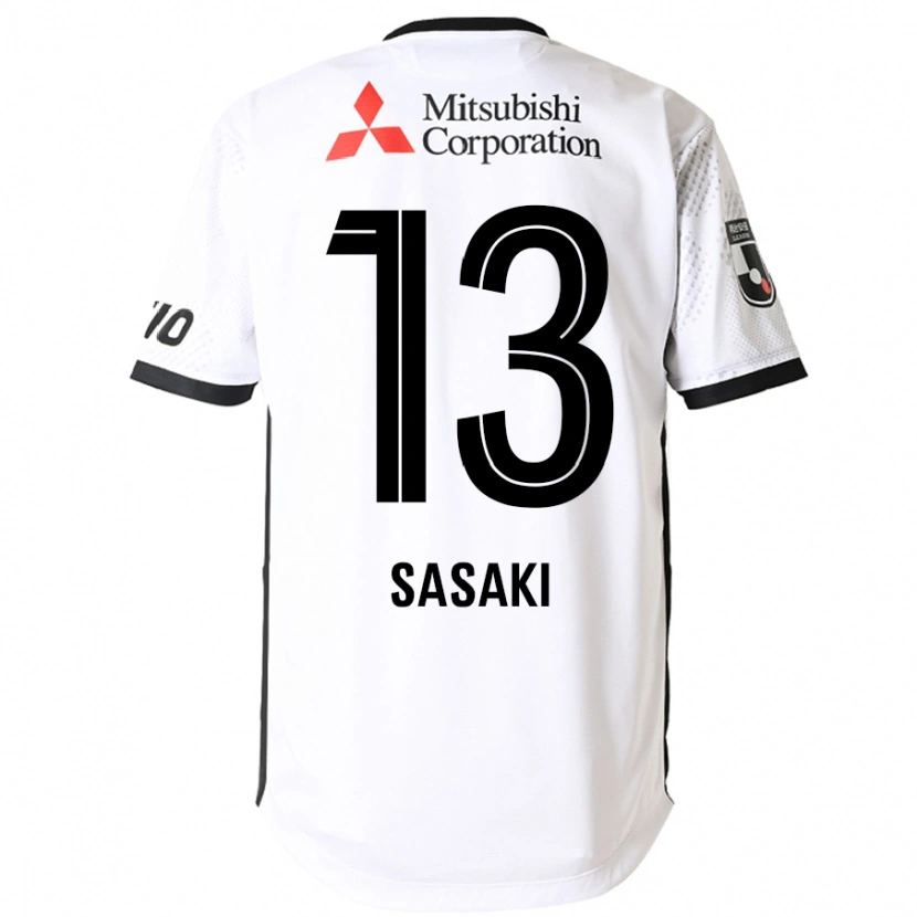Danxen Kinderen Shoei Sasaki #13 Wit Zwart Uitshirt Uittenue 2025/26 T-Shirt