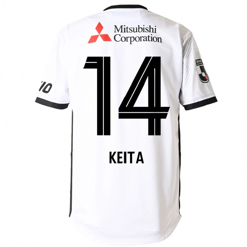 Danxen Kinderen Keita Yamashita #14 Wit Zwart Uitshirt Uittenue 2025/26 T-Shirt