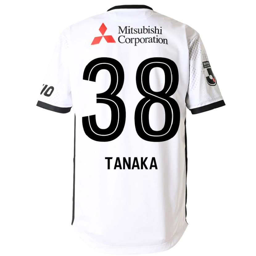 Danxen Kinderen Kio Tanaka #38 Wit Zwart Uitshirt Uittenue 2025/26 T-Shirt
