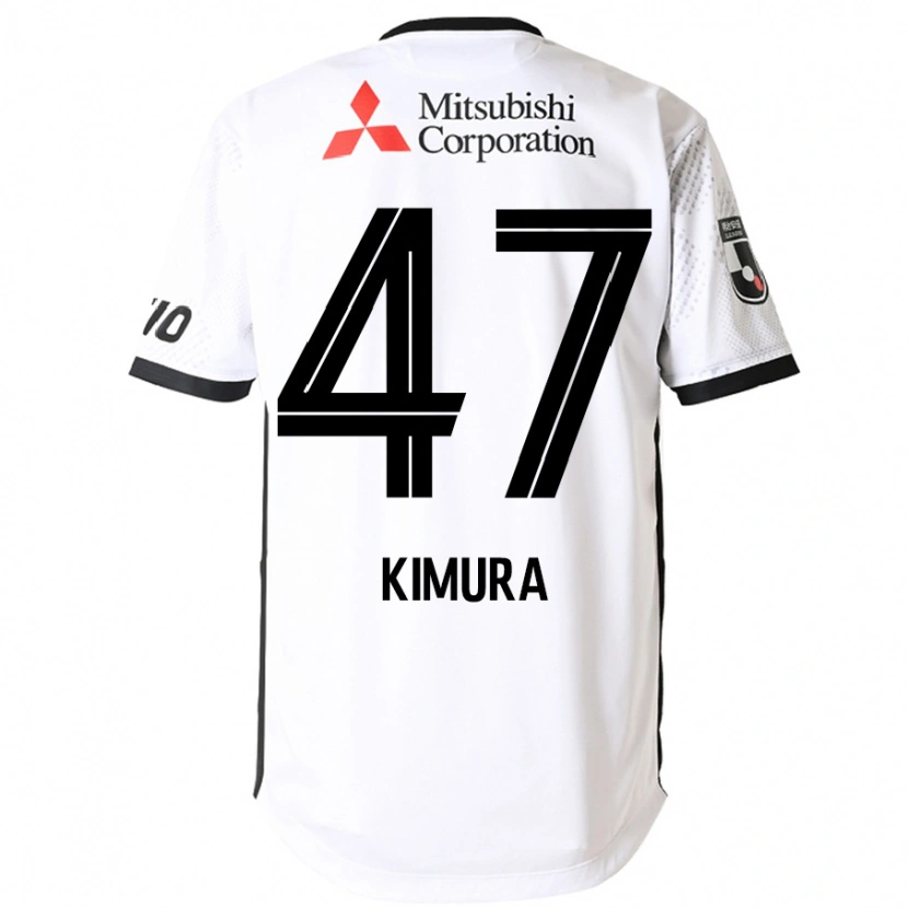 Danxen Kinderen Seiji Kimura #47 Wit Zwart Uitshirt Uittenue 2025/26 T-Shirt