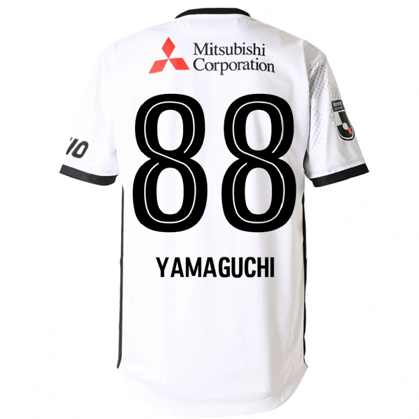Danxen Kinderen Taiyo Yamaguchi #88 Wit Zwart Uitshirt Uittenue 2025/26 T-Shirt