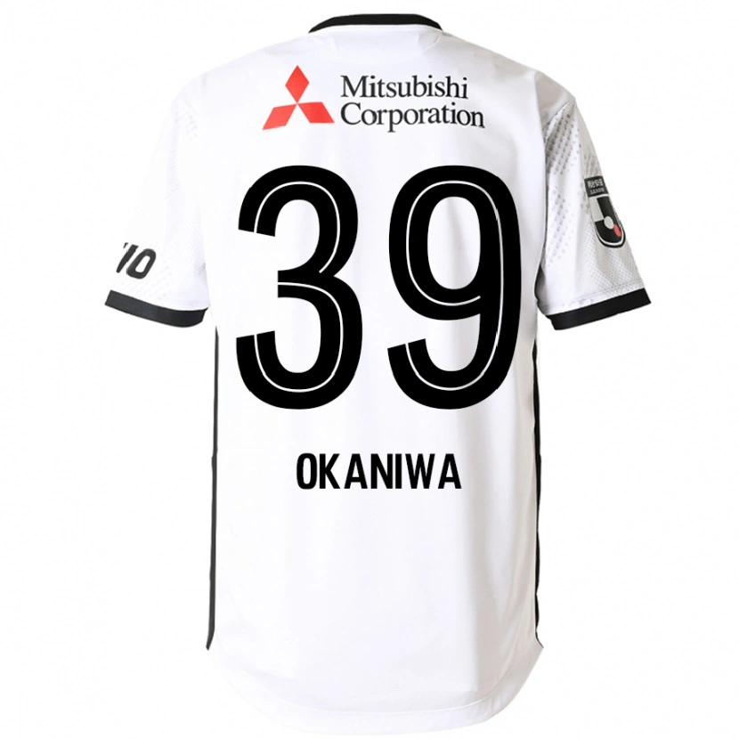 Danxen Kinderen Shuto Okaniwa #39 Wit Zwart Uitshirt Uittenue 2025/26 T-Shirt