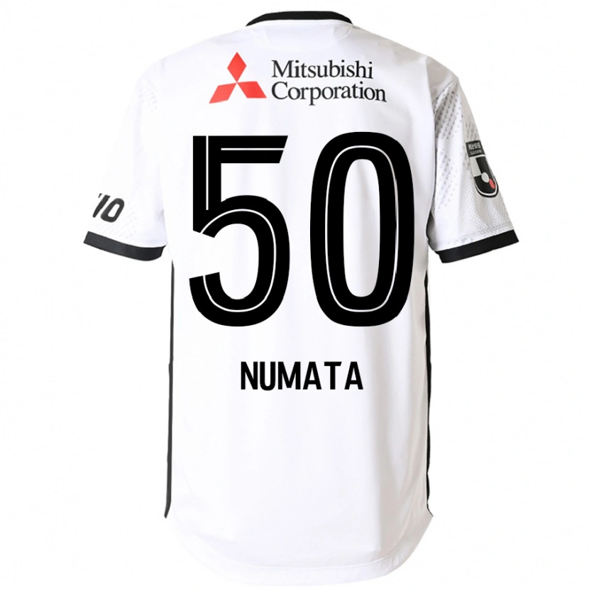 Danxen Kinderen Kosei Numata #50 Wit Zwart Uitshirt Uittenue 2025/26 T-Shirt