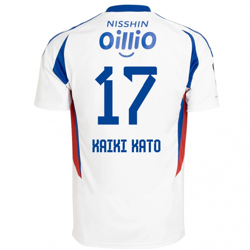 Danxen Kinderen Kaiki Kato #17 Wit Koningsblauw Uitshirt Uittenue 2025/26 T-Shirt