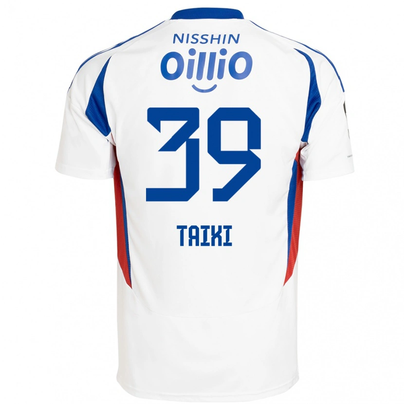 Danxen Kinderen Taiki Watanabe #39 Wit Koningsblauw Uitshirt Uittenue 2025/26 T-Shirt