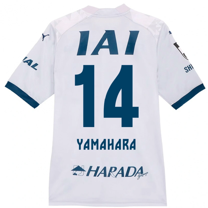 Danxen Kinderen Reon Yamahara #14 Wit Koningsblauw Uitshirt Uittenue 2025/26 T-Shirt