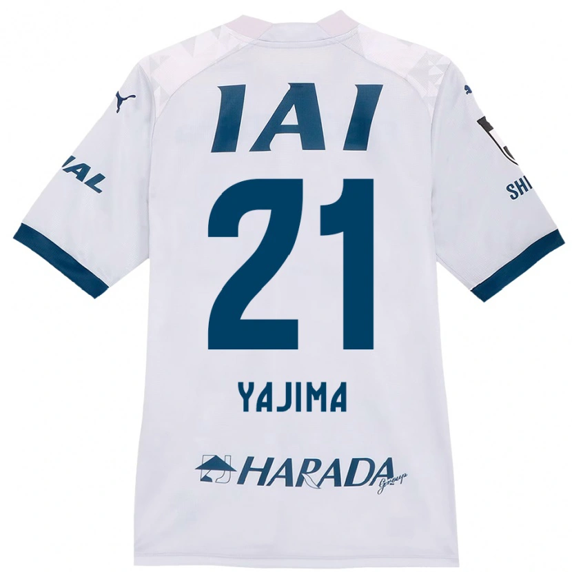 Danxen Kinderen Shinya Yajima #21 Wit Koningsblauw Uitshirt Uittenue 2025/26 T-Shirt