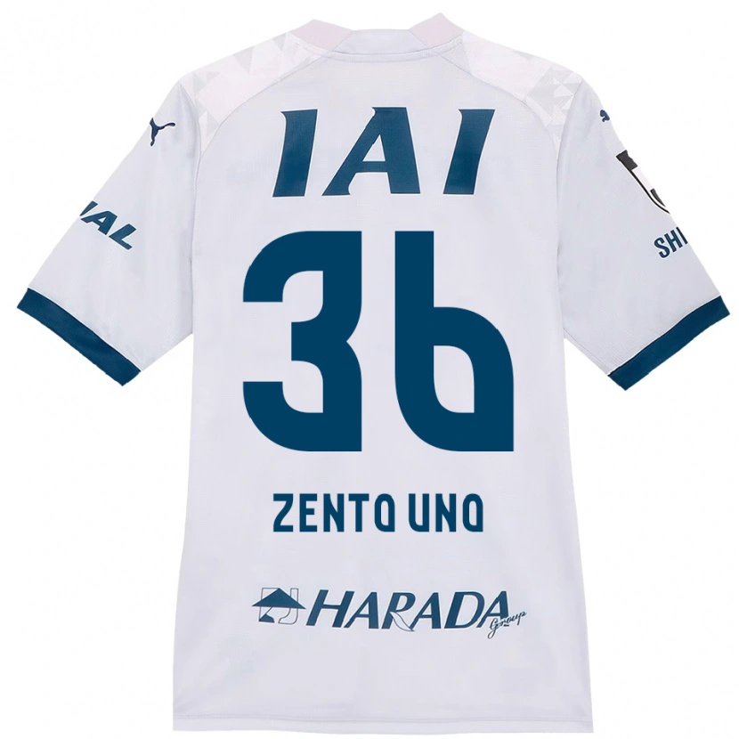 Danxen Kinderen Zento Uno #36 Wit Koningsblauw Uitshirt Uittenue 2025/26 T-Shirt