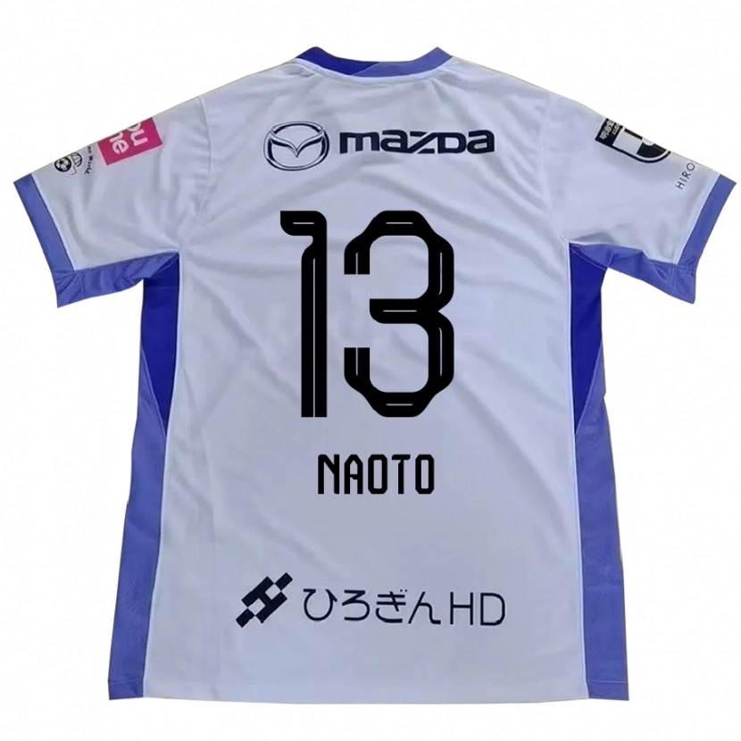 Danxen Kinderen Naoto Arai #13 Wit Oranje Uitshirt Uittenue 2025/26 T-Shirt