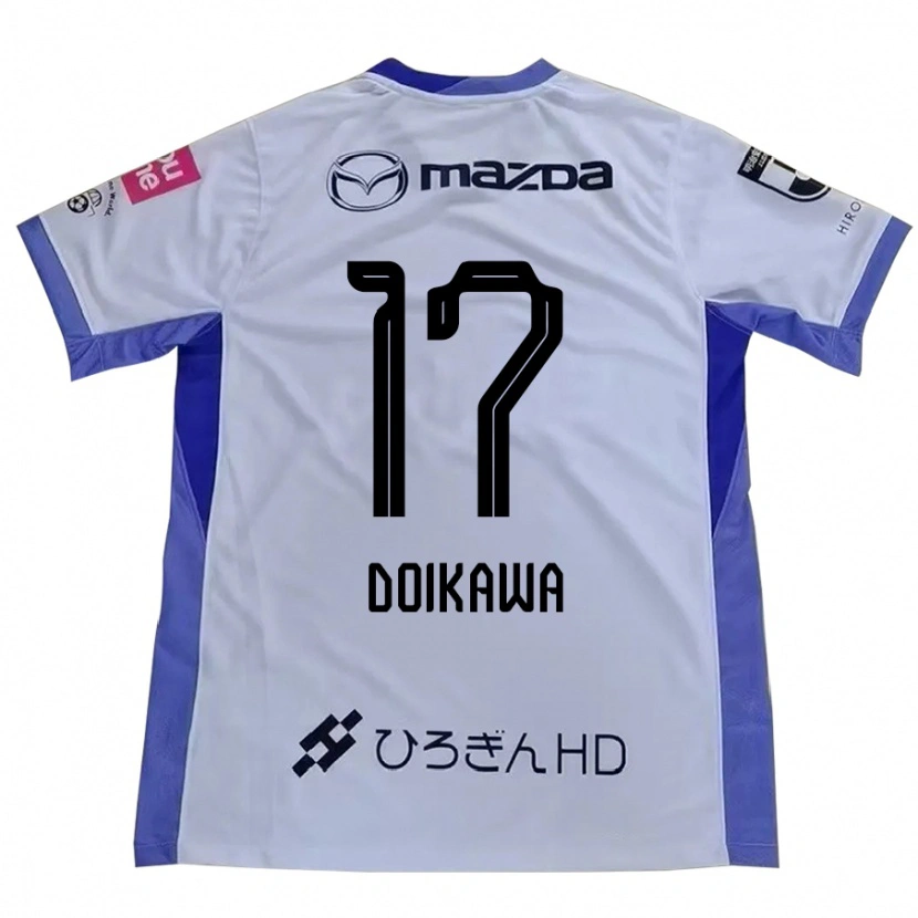 Danxen Kinderen Haruto Doikawa #17 Wit Oranje Uitshirt Uittenue 2025/26 T-Shirt