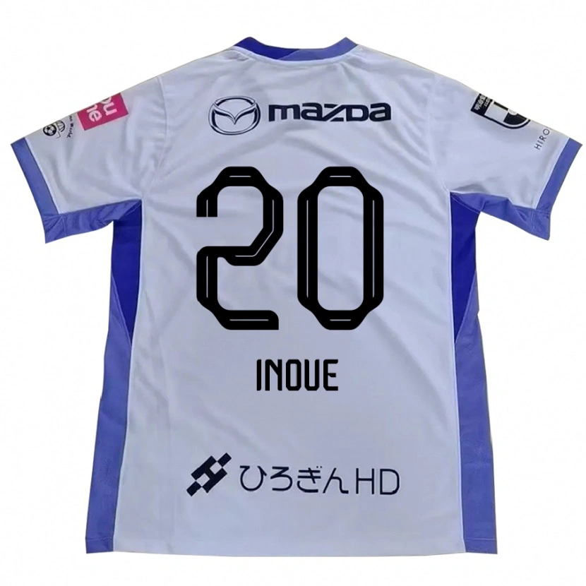 Danxen Kinderen Shion Inoue #20 Wit Oranje Uitshirt Uittenue 2025/26 T-Shirt