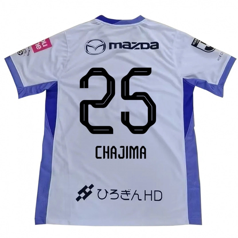 Danxen Kinderen Yusuke Chajima #25 Wit Oranje Uitshirt Uittenue 2025/26 T-Shirt