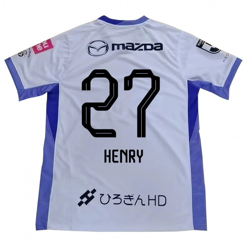 Danxen Kinderen Osamu Henry Iyoha #27 Wit Oranje Uitshirt Uittenue 2025/26 T-Shirt
