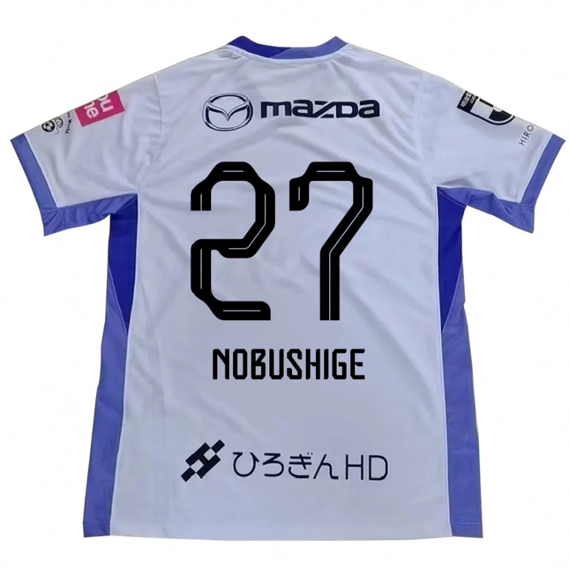 Danxen Kinderen Ryojiro Nobushige #27 Wit Oranje Uitshirt Uittenue 2025/26 T-Shirt