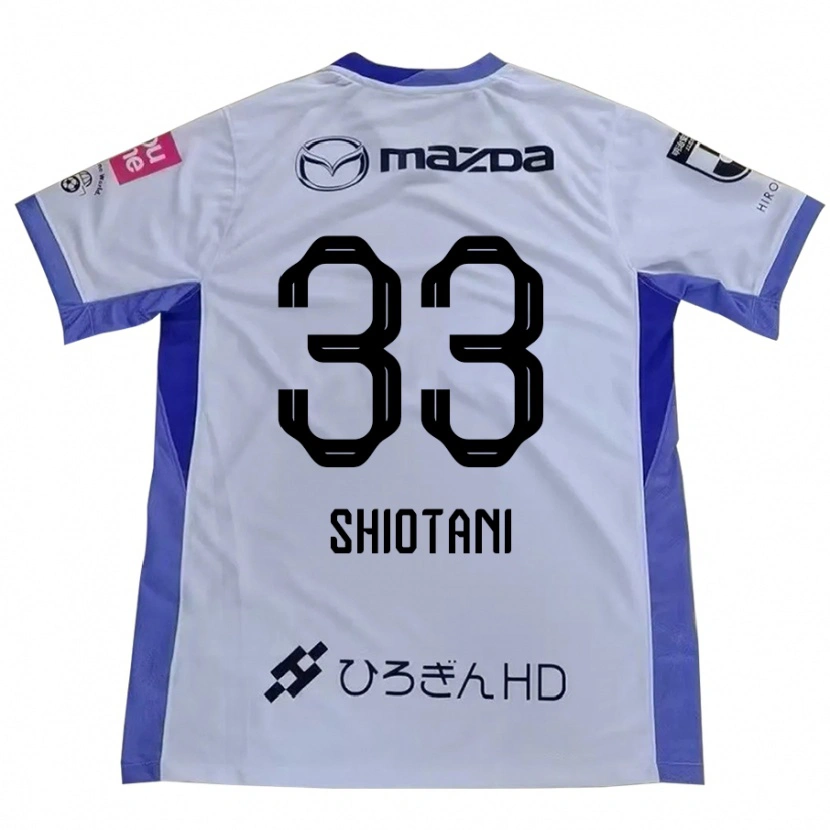 Danxen Kinderen Tsukasa Shiotani #33 Wit Oranje Uitshirt Uittenue 2025/26 T-Shirt