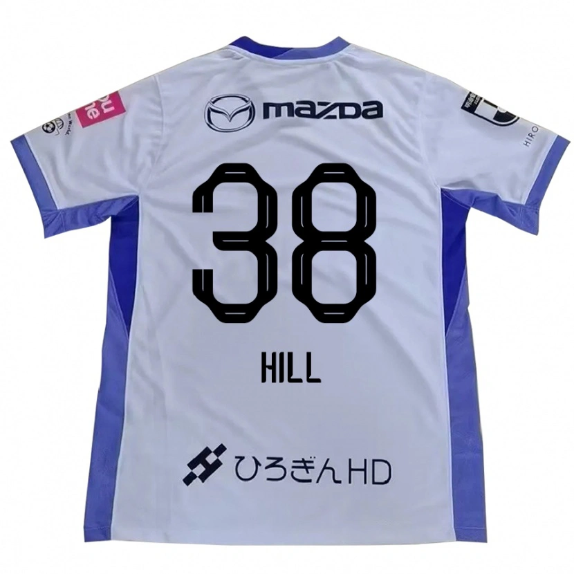 Danxen Kinderen Cailen Hill #38 Wit Oranje Uitshirt Uittenue 2025/26 T-Shirt