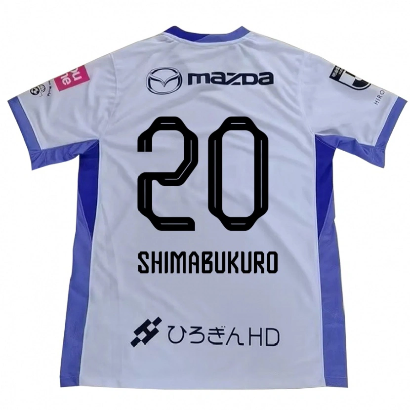 Danxen Kinderen Namie Shimabukuro #20 Wit Oranje Uitshirt Uittenue 2025/26 T-Shirt