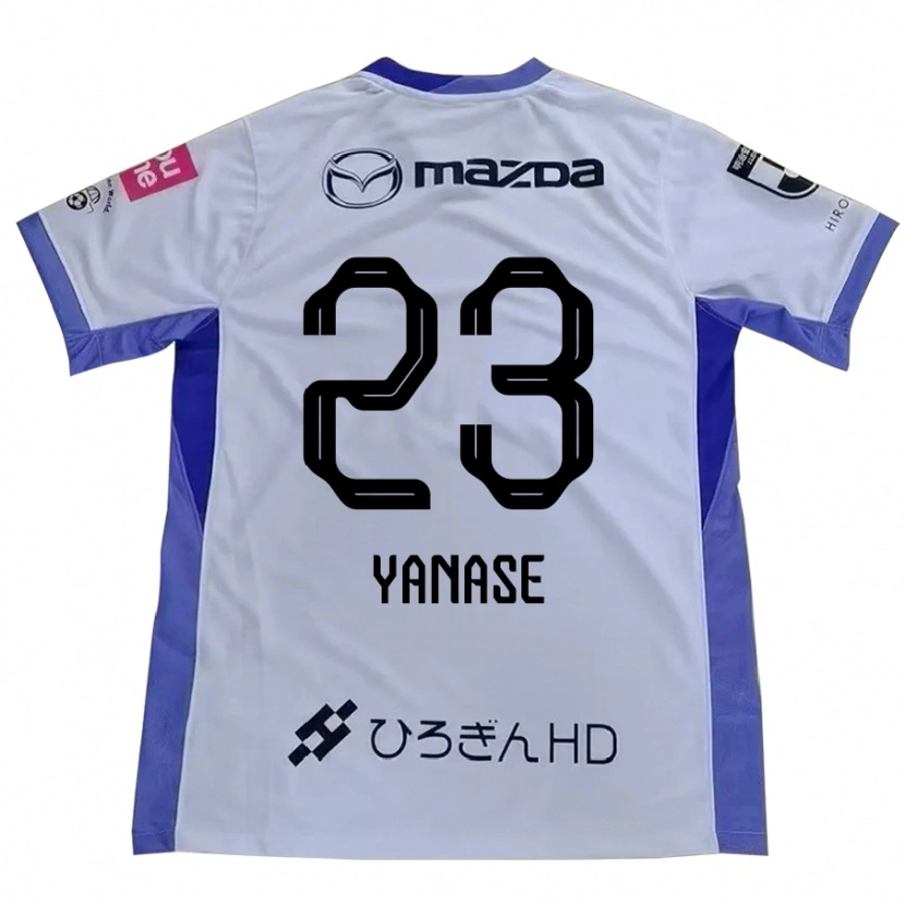 Danxen Kinderen Funa Yanase #23 Wit Oranje Uitshirt Uittenue 2025/26 T-Shirt