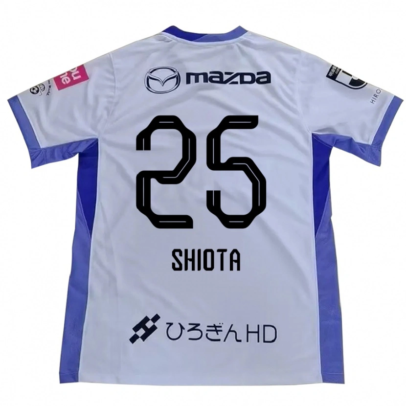 Danxen Kinderen Maaya Shiota #25 Wit Oranje Uitshirt Uittenue 2025/26 T-Shirt
