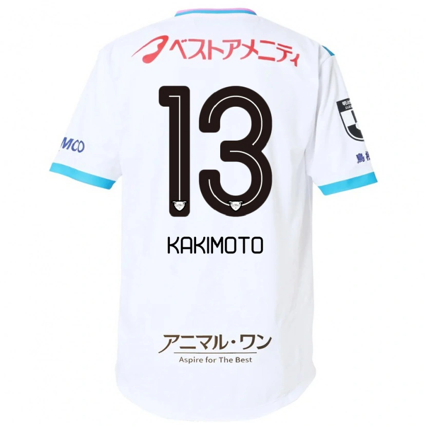 Danxen Kinderen Yuto Kakimoto #13 Wit Roze Uitshirt Uittenue 2025/26 T-Shirt