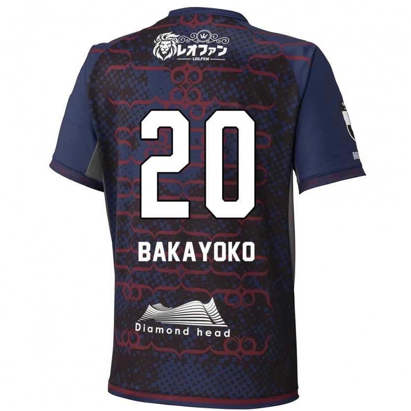 Danxen Kinderen Amadou Bakayoko #20 Blauw Rood Uitshirt Uittenue 2025/26 T-Shirt