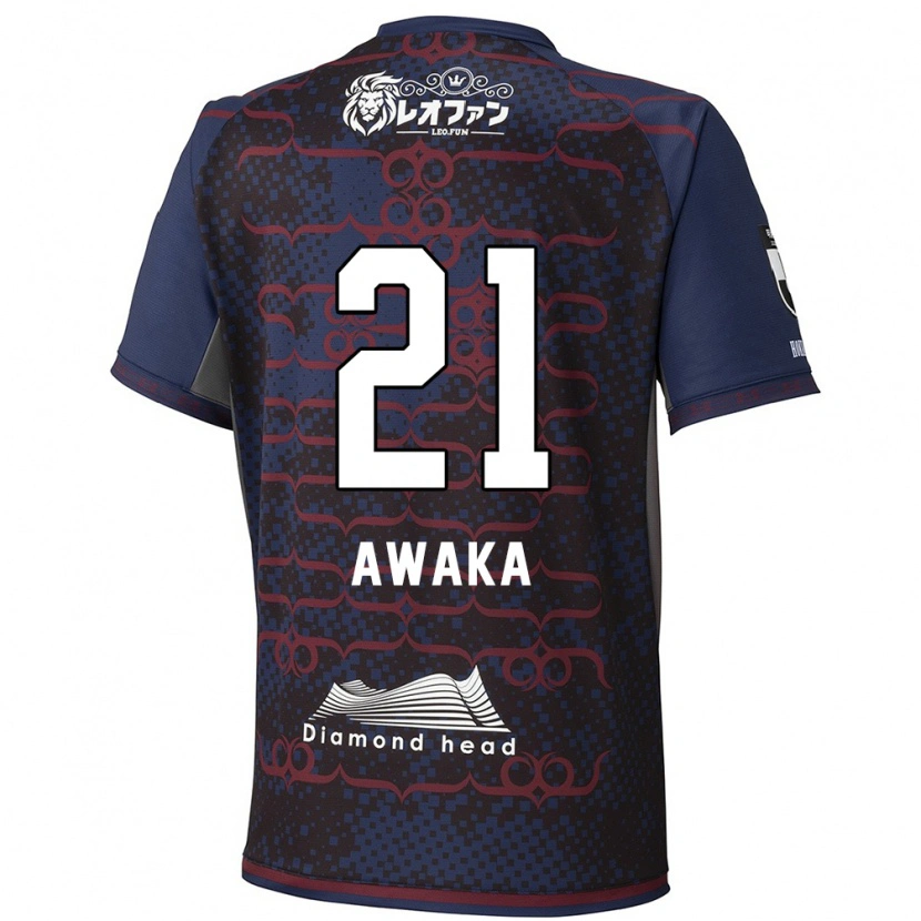 Danxen Kinderen Shunta Awaka #21 Blauw Rood Uitshirt Uittenue 2025/26 T-Shirt
